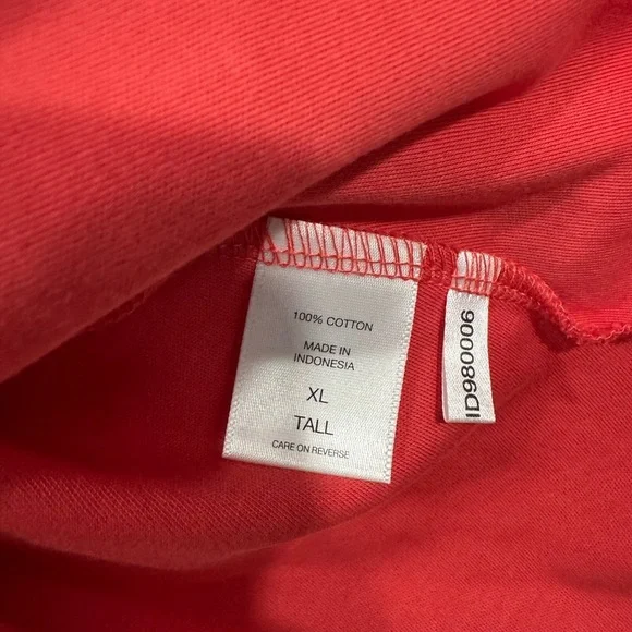 New York &‎ Co Women’s XL Tall Fit & Flare V neck Coral Midi Dress - Picture 6 of 9